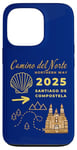 Coque pour iPhone 13 Pro Camino Del Norte 2025 Saint-Jacques-de-Compostelle