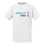 T-Shirt Enfant Marseille 1 - Paris 0 Sport Foot Champion Ballon C1