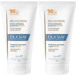 DUCRAY MELASCREEN UV Crème antitaches protectrice SPF 50+ 2x50 ml