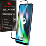 TECHGEAR 3D GLASS Edition Compatible for Motorola Moto G9 Play, Edge to Edge Tempered Glass Screen Protector Cover [Full Screen] [9H Hardness] [Crystal Clarity] [Scratch-Resistant] [No-Bubble]