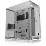 Thermaltake Core P3 Pro Snow E-ATX Châssis d'ordinateur de Jeu en Verre trempé, Cadre Ouvert, Montage Mural en Verre, emplacements PCI-E rotatifs, CA-1G4-00M6WN-09