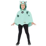 amscan 9918499 - Unisex Kids Official Pokémon Bulbasaur Cape Fancy Dress Costume Age: 3-7 Yrs