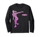 Disc Golf Frisbee Women Girls Long Sleeve T-Shirt