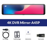 E-ACE 4K Voiture DVR 3840*2160P Dash Cam Rétroviseur 12 amaran Enregistreur Vidéo Sony IMX415 Touristes Objectif Auto Caméra Moniteur De Stationnement - Type 4K DVR Mirror-A45P-32G