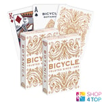 2 Bicycle Botanica Decks Kartenspielen Magic Tricks Poker Uspcc Blanc Cuivre Neu