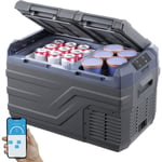 Vevor - Refrigerateur Portable a Compression 25 l, Mini Frigo de Voiture 12/24 v cc et 100-240 v ca, Glaciere a Double Zone, -20 °c a 20 °c