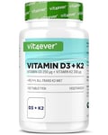 Vitamine D3 10.000 I.E. + Vitamine K2 200 mcg Menaquinon MK7 Depot - 100 Comprimés - 99,7+% All-Trans (K2VITAL® by Kappa) - Végétarien - Hautement dosé