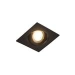 QAZQA miu - LED Dimmable Spot encastrable variateur inclus - 3 lumière - L 92 mm - Noir - Moderne - éclairage intérieur - Salon I Chambre I Cuisine I