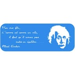 StickHappy SH0056-bleu clair-160x60 Stickers citation Einstein Bleu Clair 160 x 60 x 0,1 cm