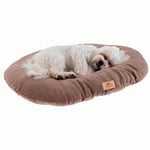 Ferplast Panier Chien Relax, Coussin pour Chiens de Petite Taille, Panier Chats, Tapis Chien Voitures, Lavable, en Tissu Micropolaire avec Rembourrage Doux, 55 x 36 cm. Taupe