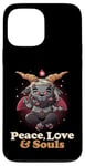 iPhone 13 Pro Max Peace Love Souls Demon Goat Pentagram Satanic Cute Baphomet Case