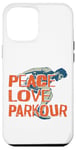 iPhone 12 Pro Max Parkour Free Running Traceur Vintage Peace Love Parkour Case