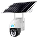 1X(Solar Security Camera Outdoor System 2mp Battery Powered 4G Camera for2469