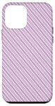 iPhone 12 mini Lilac Purple White Striped Stripes Pattern Case