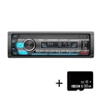 1 Din autoradio Audio 1 din autostereo Bluetooth MP3-soitin FM-vastaanotin 60Wx4 Audio stereomusiikki USB/SD In Dash AUX-tulolla