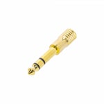 Adam Hall Hörlursadapter Gold 3.5mm-6.3mm