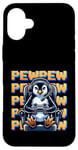 iPhone 16 Plus Cute Gaming Penguin Pew Video Game Graphic Men Kids Women Case