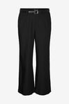 Vero Moda Curve - Byxor vmcSelah HW Wide Belted Pants Cur - Svart