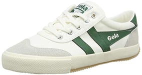 Gola Women's Badminton Trainers, Off-White (Off White/Green Wn), 3 UK (36 EU)