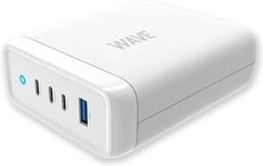 Wave 100 W Usb-Ladestasjon, 3X Usb-C + 1X Usb-A, Hvit