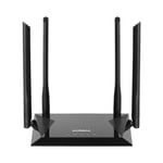 Edimax Trådløs Router AC1200 2.4/5 GHz (Dual Band) 10/100 Mbit Sort