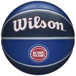 Wilson Ballon de Basket, NBA TEAM TRIBUTE, DETROIT PISTONS, Extérieur, caoutchouc, taille : 7