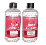 2 PARFUM INTERIEUR ROSE BULGARE LAMPE DIFFUSEUR CATALYSE aux huiles essentielles