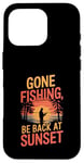 iPhone 16 Pro Gone Fishin' Funny Fishing Outdoors Case