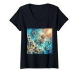 Womens Leonardo Da Vinci Man V-Neck T-Shirt