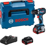 18V System Perceuse-Visseuse Sans-Fil Gsr 18V-90 C (Avec 2 Batteries 4,0 Ah,Chargeur Gal 18V-40,Dans L-Boxx)