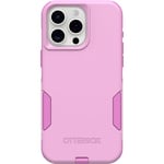 OtterBox iPhone 15 Pro MAX (Only) Commuter Series Case - RUN WILDFLOWER (Pink), slim & tough, pocket-friendly, with port protection