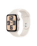 Apple Watch SE OLED 44 mm Numérique 368 x 448 pixels Écran tactile Beige Wifi GPS (satellite)