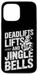 iPhone 13 Pro Max Funny Deadlifts and Jingle Bells Santa Claus Gym Fitness Pun Case