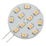 12V G4 sidepinner 2W 12 SMD2835 led pære, varmhvit