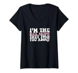 Womens Vintage I'm The Nail Artist They Told You About Nail Artist V-Neck T-Shirt