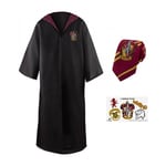 Harry Potter Gryffindor Kappe, Slips og Tatovering (Medium)