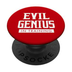 Evil Genius In Training comic geek convention nerd PopSockets Adhesive PopGrip