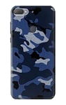 Navy Blue Camo Camouflage Case Cover For HTC Desire 12+, HTC Desire 12 Plus