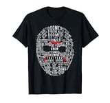 Friday The 13th Jason Text Mask T-Shirt