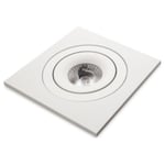 Downlight led 3-11w zebra - Tillb. dekorram 1 vit aluminium