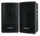 Pack Enceinte Paire DJ PA Sono Haut-Parleur 3-Voies Subwoofer 12'' Pasive 1200W