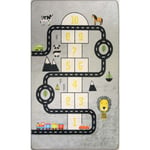 Tapis chambre enfant 80x150 cm Polyester Circuit Marelle