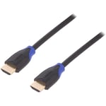 Cable hdmi 2.0 male des deux cotes 4K 3D uhd 3m - Noir