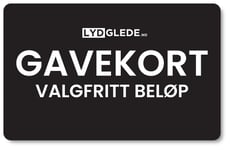 Gavekort hos Lydglede.no - Valgfritt beløp