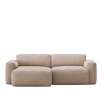 NO GA - Brick 2-Seater Chaise Lounge Left - Shadow Beige - Sofaer - no-ga-studio - Beige