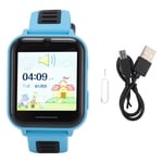 Montre Connect&eacute;E Pour Enfants De 4 &agrave; 12 Ans, Avec 14 Jeux, Musique, Cam&eacute;Ra Vid&eacute;O, R&eacute;Veil, &eacute;Cran Tactile, Montre &eacute;Lectronique Polyvalente, Bleu