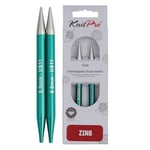 KnitPro Zing, Circular Interchangeable Knitting Pins, Special, 8.00mm, Aqua