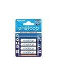 Panasonic eneloop BK-4MCCE - batteri - AAA - NiMH PowerBank - Vit - 750 mAh