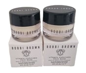 2 x Bobbi Brown Vitamin Enriched Face Base Primer Moisturiser 7ml Mini's