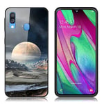 Samsung Fantasy Galaxy A40 kuoret - Valkoinen planeetta Monivärinen